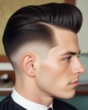 Pompadour Men Winter hair cut style ACM BARBERS HORNSBY